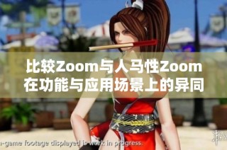 比较Zoom与人马性Zoom在功能与应用场景上的异同之处