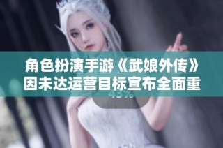 角色扮演手游《武娘外传》因未达运营目标宣布全面重置新版本，期待新的挑战与体验。