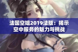 法国空姐2019法版：揭示空中服务的魅力与挑战