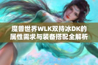 魔兽世界WLK双持冰DK的属性需求与装备搭配全解析