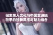 探索黑人文化与中国女说唱歌手的独特风格与魅力结合