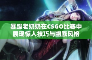 暴躁老奶奶在CSGO比赛中展现惊人技巧与幽默风格