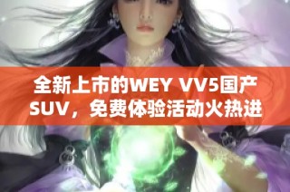 全新上市的WEY VV5国产SUV，免费体验活动火热进行中