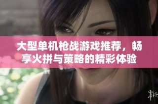 大型单机枪战游戏推荐，畅享火拼与策略的精彩体验