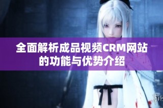 全面解析成品视频CRM网站的功能与优势介绍