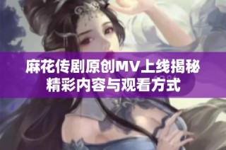 麻花传剧原创MV上线揭秘精彩内容与观看方式