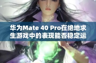 华为Mate 40 Pro在绝地求生游戏中的表现能否稳定运行120帧体验分析