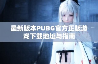 最新版本PUBG官方正版游戏下载地址与指南