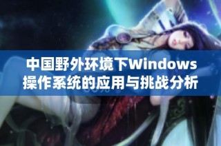 中国野外环境下Windows操作系统的应用与挑战分析