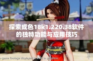 探索成色18k1.220.38软件的独特功能与应用技巧