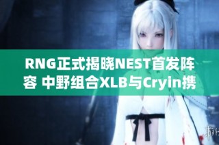 RNG正式揭晓NEST首发阵容 中野组合XLB与Cryin携手作战