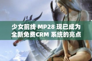 少女前线 MP28 现已成为全新免费CRM 系统的亮点选择