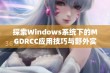 探索Windows系统下的MGDRCC应用技巧与野外实用指南