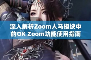 深入解析Zoom人马模块中的OK Zoom功能使用指南