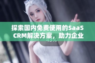 探索国内免费使用的SaaS CRM解决方案，助力企业管理提升效率