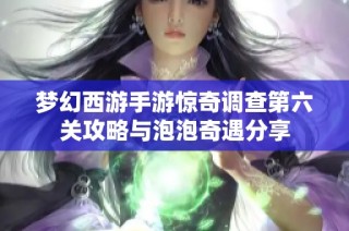 梦幻西游手游惊奇调查第六关攻略与泡泡奇遇分享