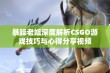 暴躁老姐深度解析CSGO游戏技巧与心得分享视频