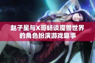 赵子星与X哥畅谈魔兽世界的角色扮演游戏趣事