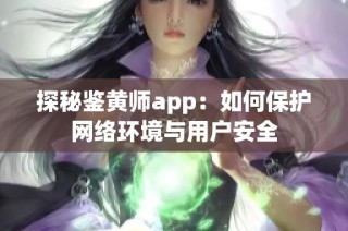 探秘鉴黄师app：如何保护网络环境与用户安全