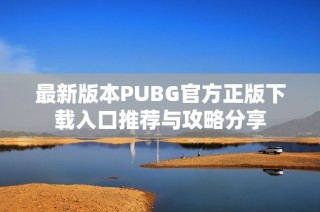 最新版本PUBG官方正版下载入口推荐与攻略分享