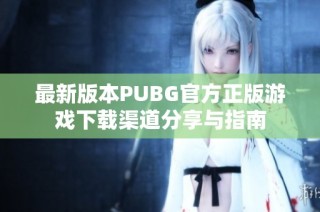 最新版本PUBG官方正版游戏下载渠道分享与指南