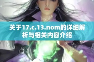 关于17.c.13.nom的详细解析与相关内容介绍