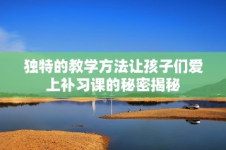 独特的教学方法让孩子们爱上补习课的秘密揭秘