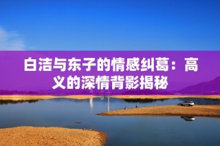 白洁与东子的情感纠葛：高义的深情背影揭秘