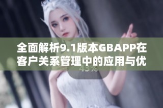 全面解析9.1版本GBAPP在客户关系管理中的应用与优势