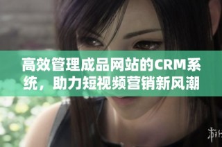 高效管理成品网站的CRM系统，助力短视频营销新风潮