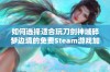 如何选择适合玩刀剑神域碎梦边境的免费Steam游戏加速器推荐斧