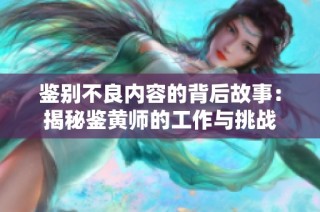 鉴别不良内容的背后故事：揭秘鉴黄师的工作与挑战