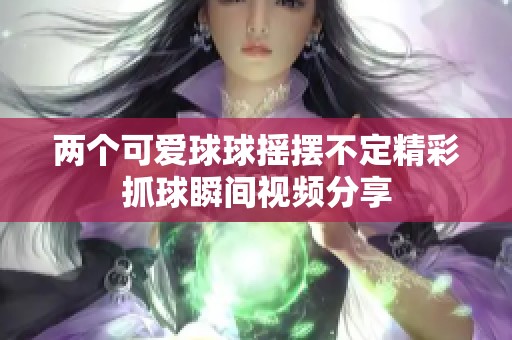 两个可爱球球摇摆不定精彩抓球瞬间视频分享