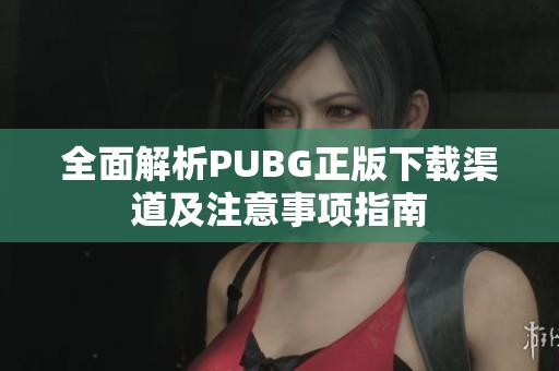 全面解析PUBG正版下载渠道及注意事项指南