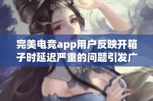 完美电竞app用户反映开箱子时延迟严重的问题引发广泛关注与投诉