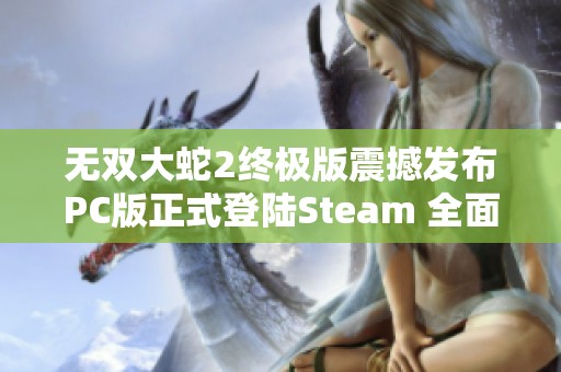 无双大蛇2终极版震撼发布PC版正式登陆Steam 全面中文支持带来全新游戏体验