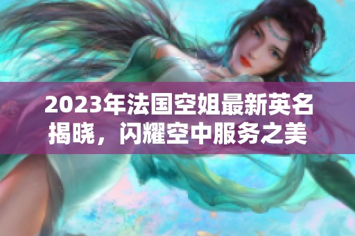 2023年法国空姐最新英名揭晓，闪耀空中服务之美