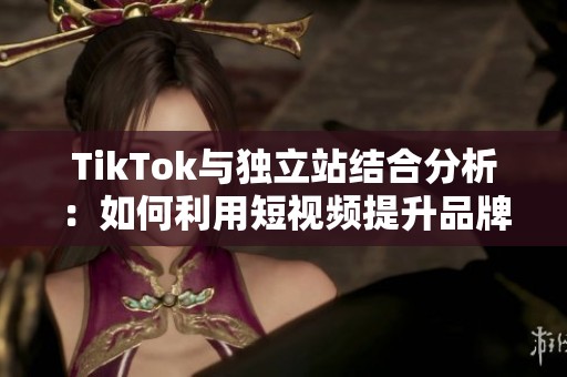 TikTok与独立站结合分析：如何利用短视频提升品牌影响力