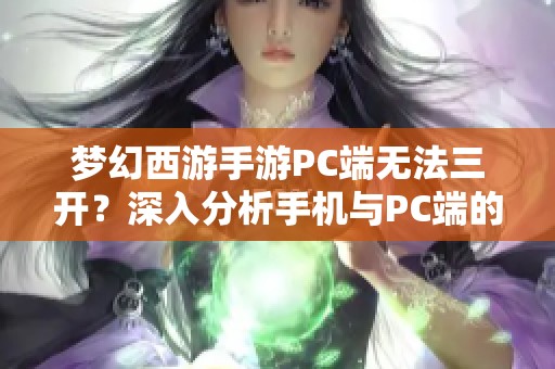 梦幻西游手游PC端无法三开？深入分析手机与PC端的游戏体验差异