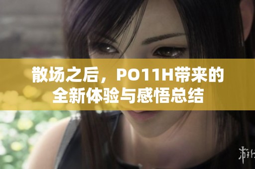 散场之后，PO11H带来的全新体验与感悟总结