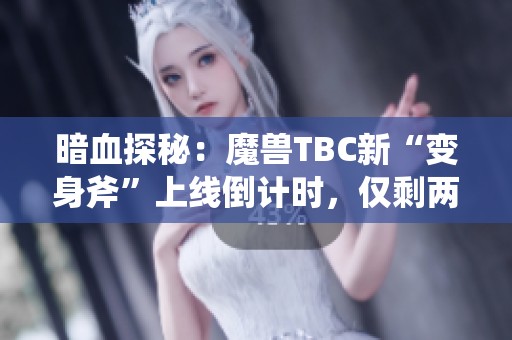 暗血探秘：魔兽TBC新“变身斧”上线倒计时，仅剩两周机会