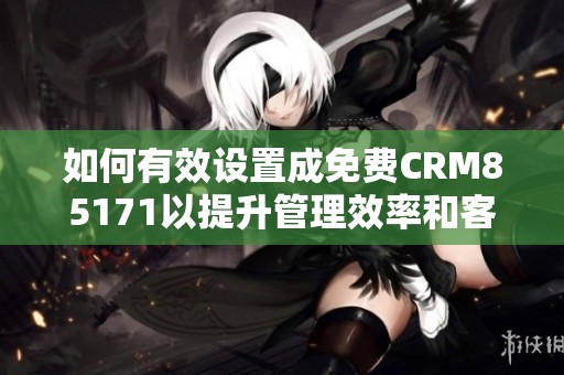 如何有效设置成免费CRM85171以提升管理效率和客户体验