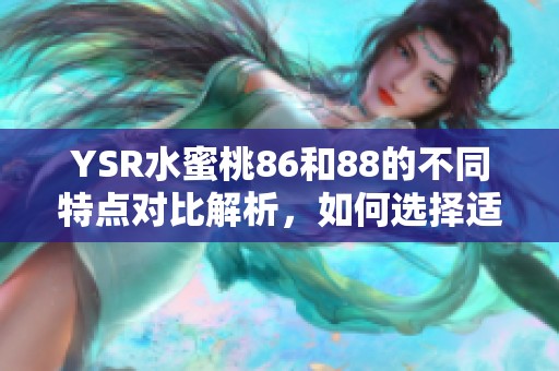 YSR水蜜桃86和88的不同特点对比解析，如何选择适合你的版本